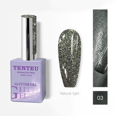 HEMA & TPO FREE Glitter Gel - Cosmic Silver