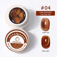 Gold Sparkled Cat Eye Gel #04