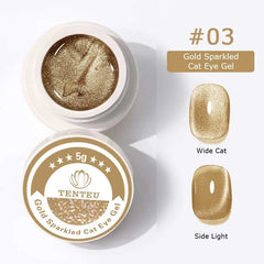 Gold Sparkled Cat Eye Gel #03 aff93d-9f.myshopify.com Tenteu nail