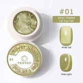 Silver Shaded Cat Eye Gel #01