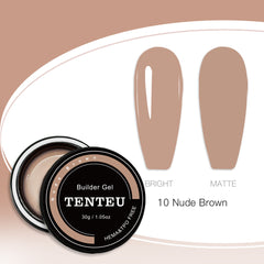 HEMA & TPO FREE Builder Gel - Nude Brown
