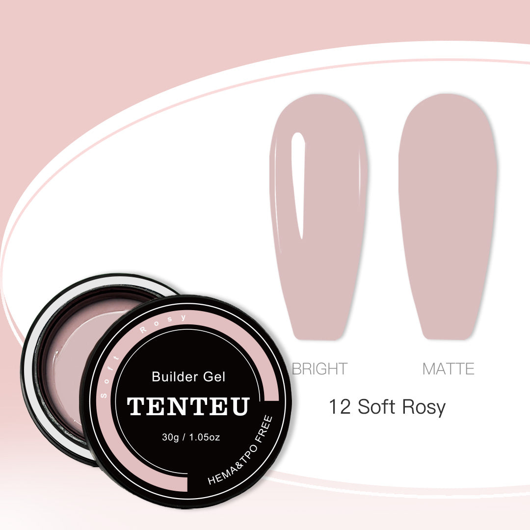HEMA & TPO FREE Builder Gel - Soft Rosy