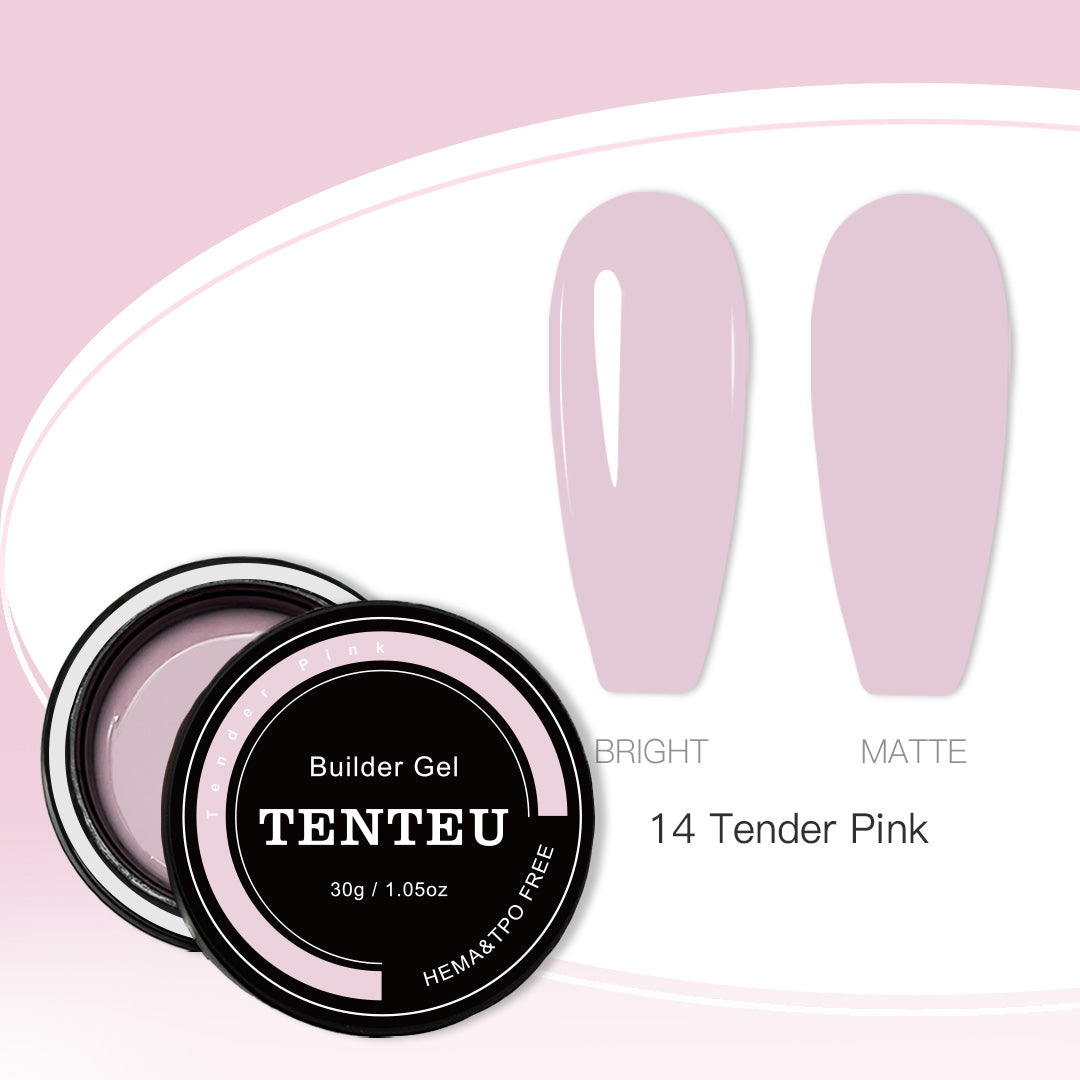 HEMA & TPO FREE Builder Gel - Tender Pink