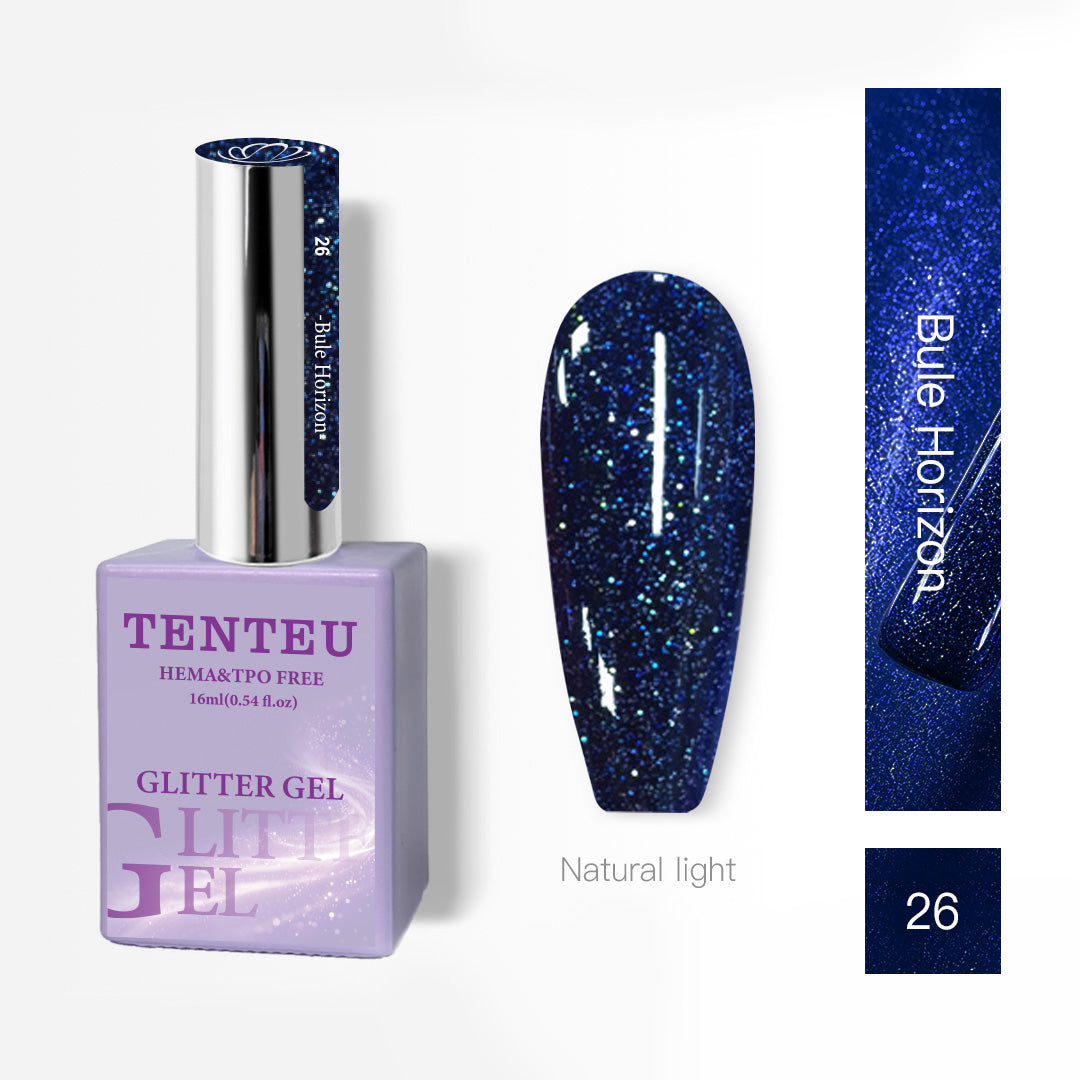 HEMA & TPO FREE Glitter Gel - Blue Horizon