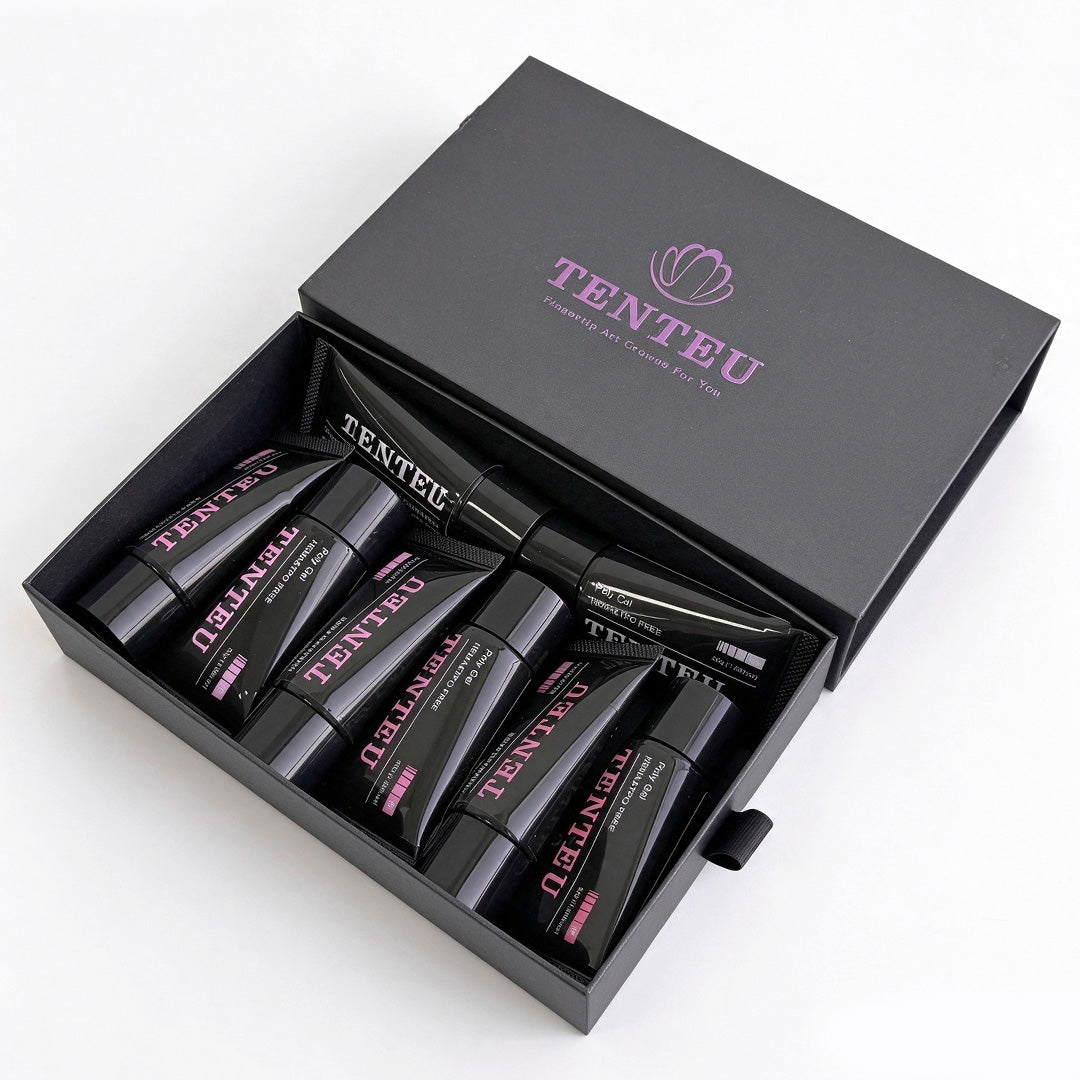 HEMA & TPO FREE 8-Piece Poly Gel Set-Black Box