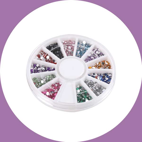 Colourful Nail Art Rhinestones