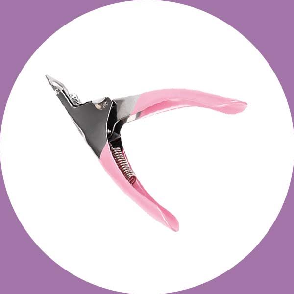 Manicure Tool False Nail Clipper (Pink)