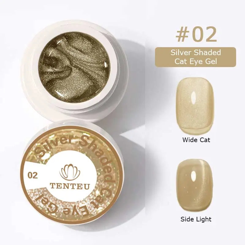 Silver Shaded Cat Eye Gel #02   aff93d-9f.myshopify.com Tenteu nail