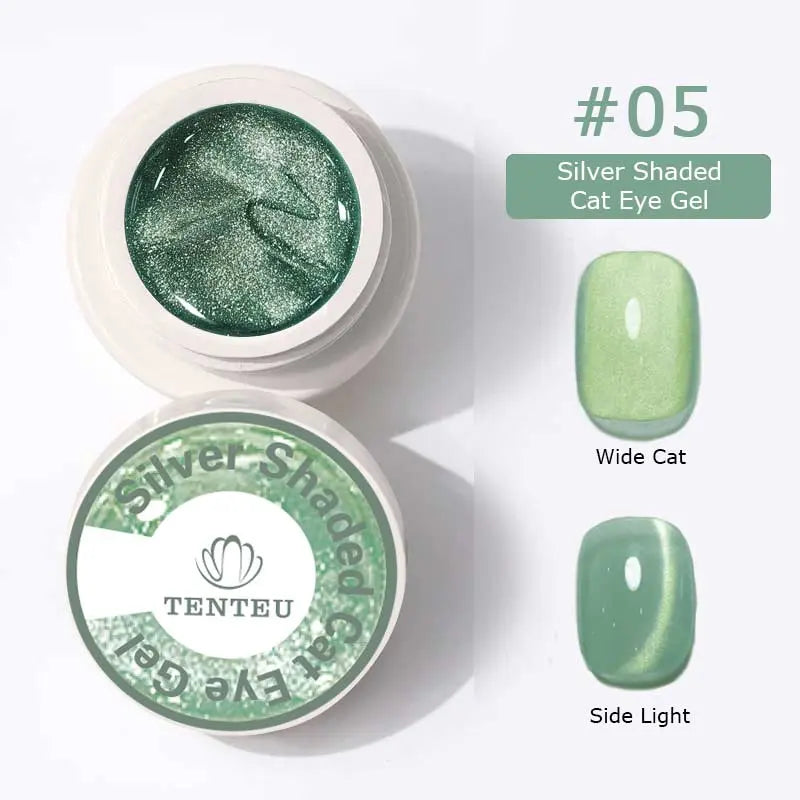 Silver Shaded Cat Eye Gel #05   aff93d-9f.myshopify.com Tenteu nail