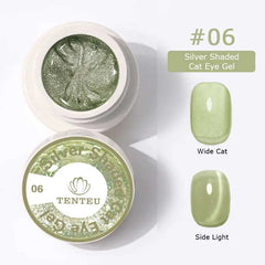 Silver Shaded Cat Eye Gel #06   aff93d-9f.myshopify.com Tenteu nail