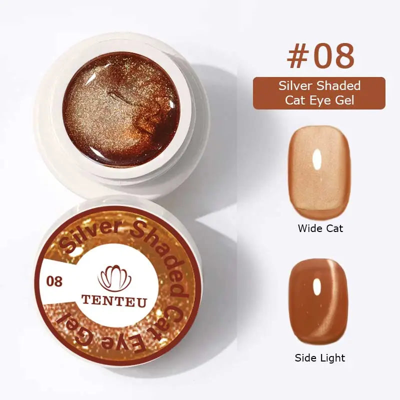 Silver Shaded Cat Eye Gel #08   aff93d-9f.myshopify.com Tenteu nail