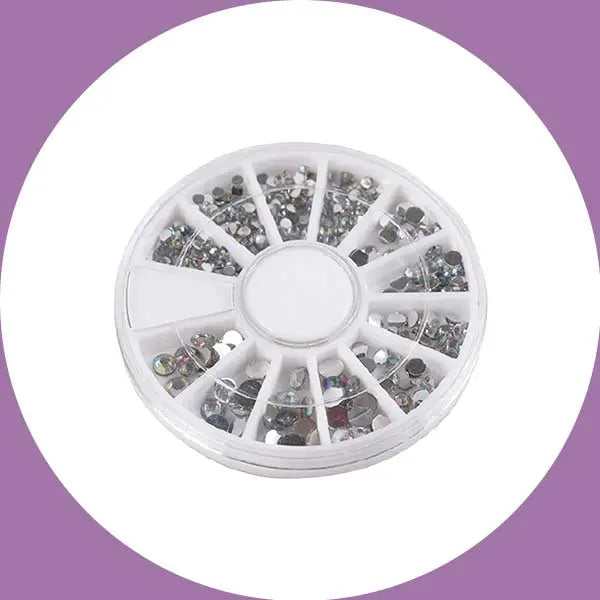 White Nail Art Rhinestones   aff93d-9f.myshopify.com Tenteu nail