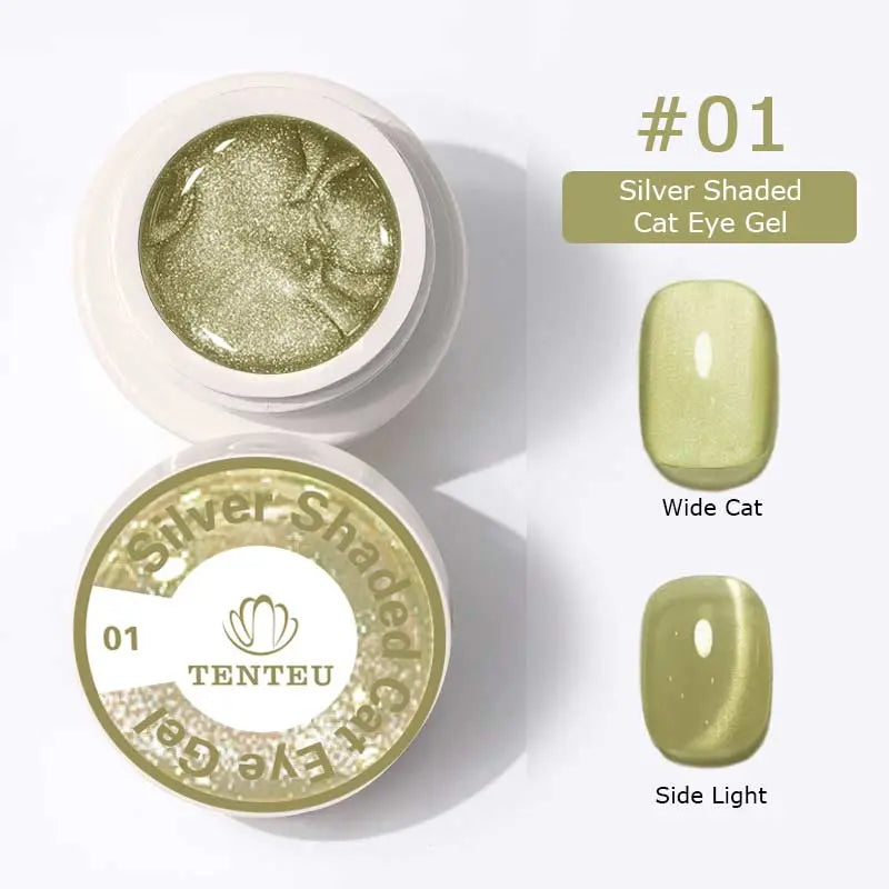  Silver Shaded Cat Eye Gel #01 